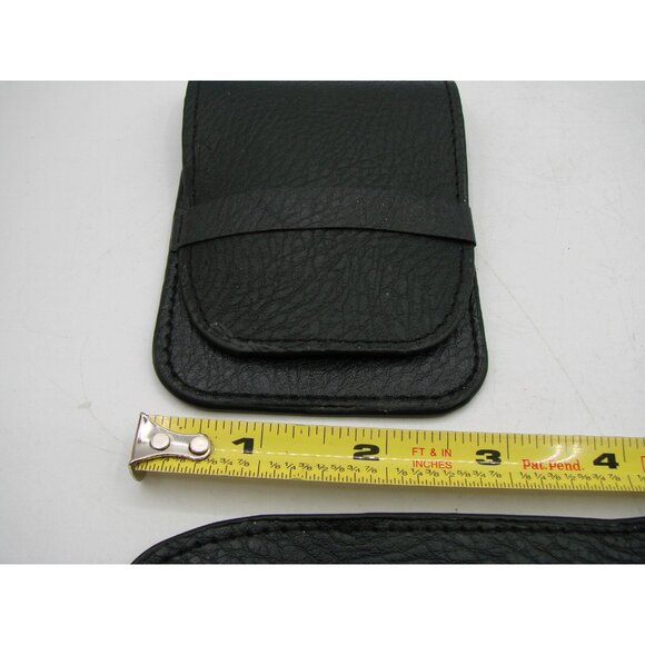 Set 2 Black Manicure Makeup Cosmetic Art Brush Jewelry Travel Pouch Cases Small - Picture 8 of 8